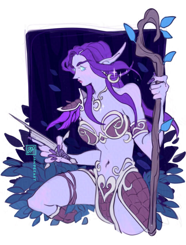 Colored sketch 70€