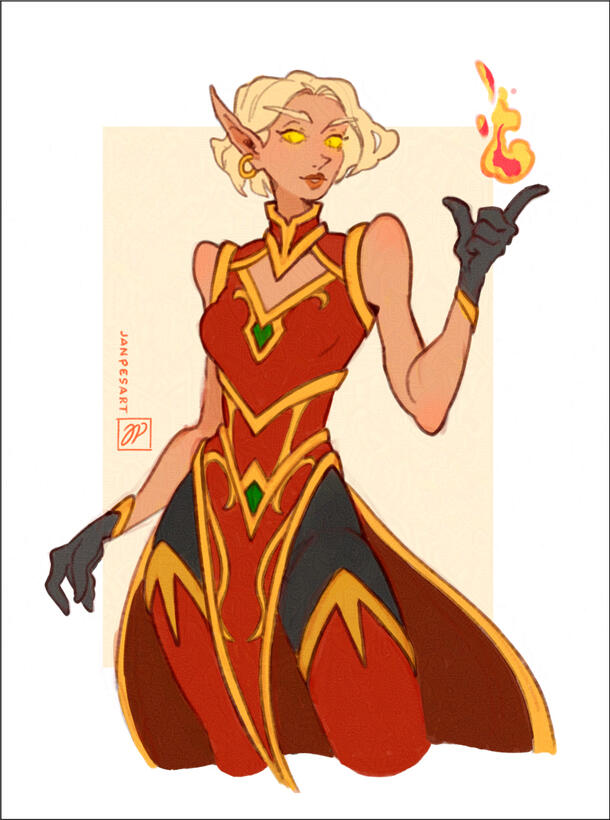 Colored sketch 70€