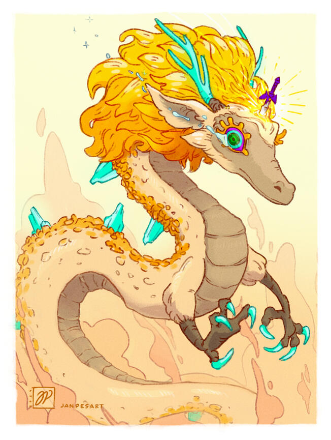 Light dragon from Tears of the Kingdom.