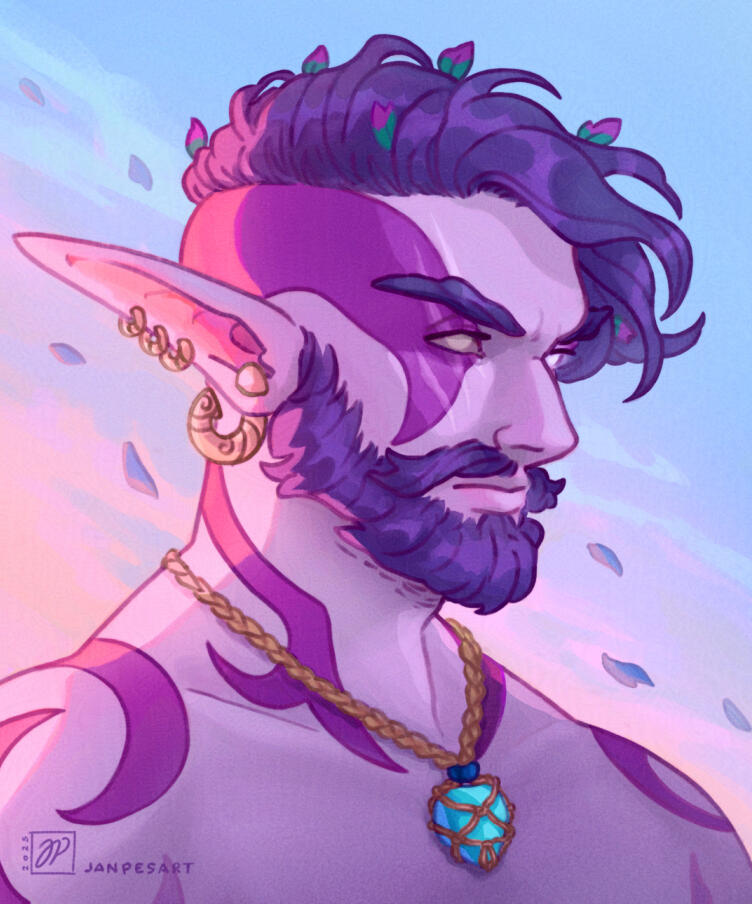 Dhalnor Duneveil Commission of a world of warcraft oc.