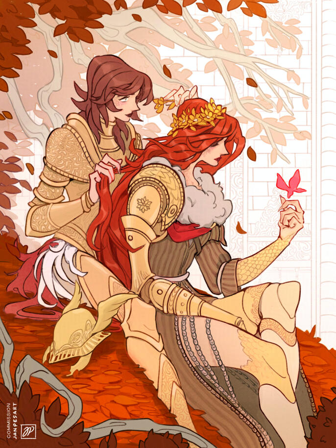 Full illustration / Malenia&Tarnished for Radioactive-boba