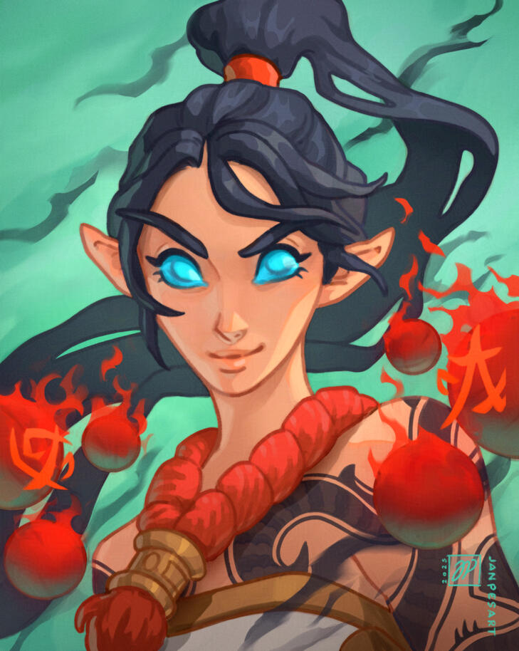 Commission of a world of warcraft oc.