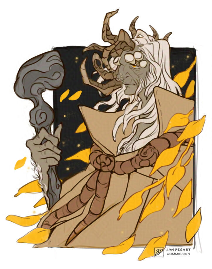 Colored sketch / Morgott for Radioactive-boba
